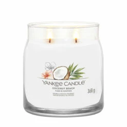 Yankee Candle Coconut Beach Signature Medium Jar Candle -Yankee Candle Shop 1630001e coconut beach signature medium jar candle 2