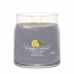 Yankee Candle Black Tea & Lemon Signature Medium Jar Candle -Yankee Candle Shop 1630012e black tea lemon signature medium jar candle 2