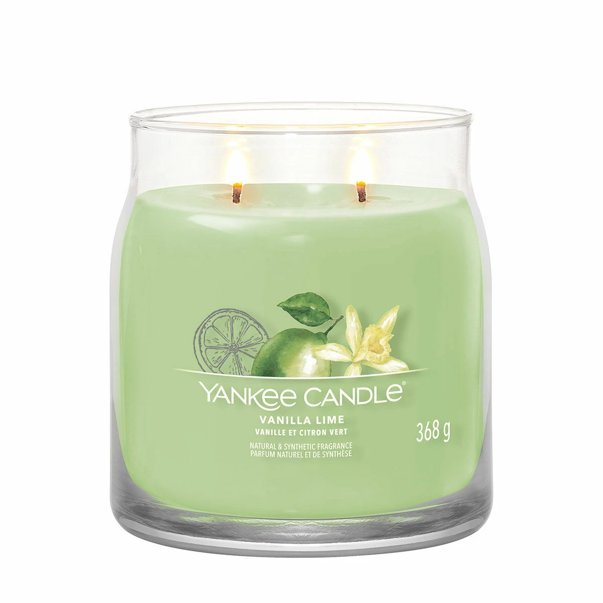 Yankee Candle Vanilla Lime Signature Medium Jar Candle 4 Yankee Candle Vanilla Lime Signature Medium Jar Candle - Image 2