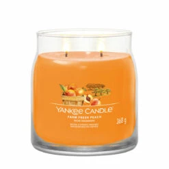 Yankee Candle Farm Fresh Peach Signature Medium Jar Candle -Yankee Candle Shop 1631781e farm fresh peach signature medium jar candle 2