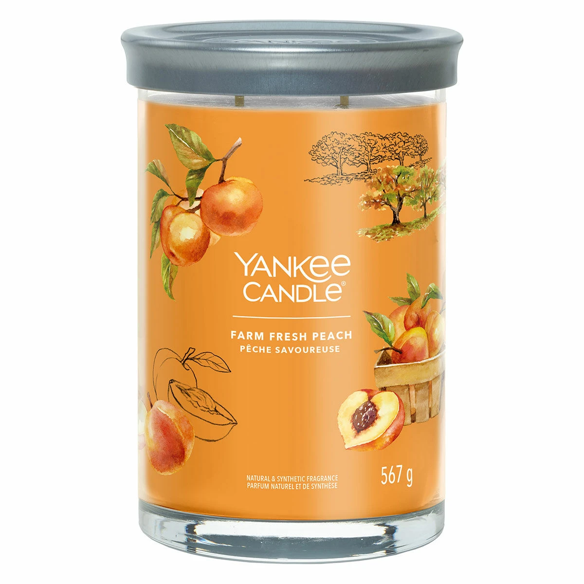 Yankee Candle Farm Fresh Peach Signature Large Tumbler Candle 3 Yankee Candle Farm Fresh Peach Signature Large Tumbler Candle