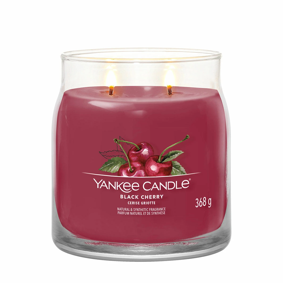 Yankee Candle Black Cherry Signature Medium Jar Candle 4 Yankee Candle Black Cherry Signature Medium Jar Candle - Image 2