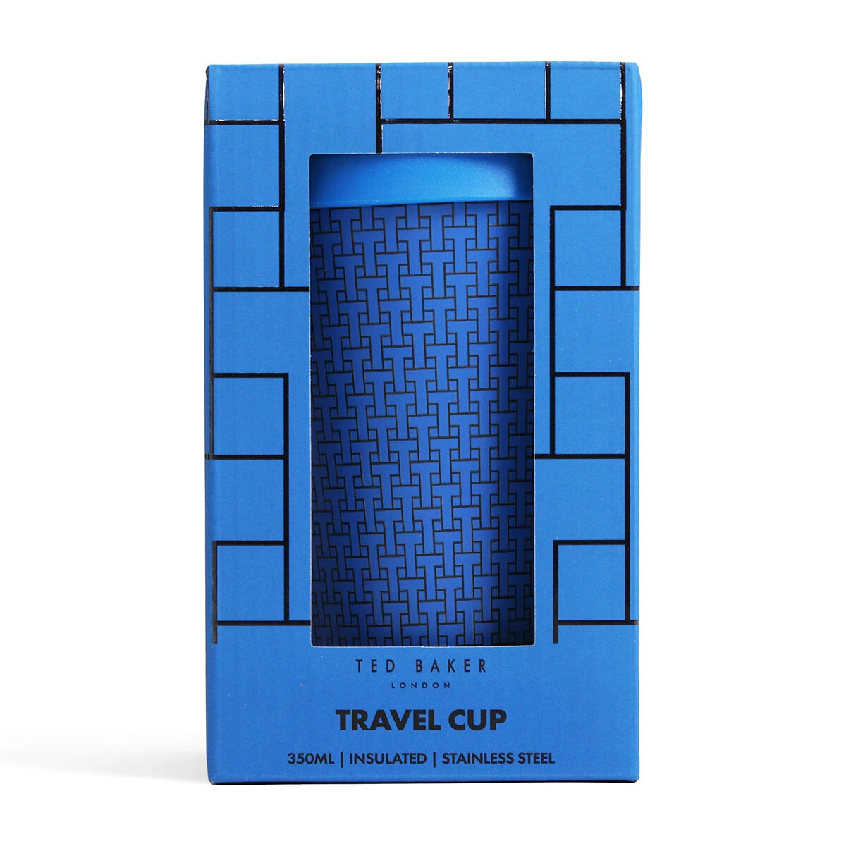 Ted Baker IANN T Blue 350ml Travel Cup 5 Ted Baker IANN T Blue 350ml Travel Cup - Image 3