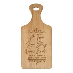 Personalised ‘True Love Story’ Wooden Paddle Board -Yankee Candle Shop 4004456 3