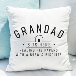Personalised Sits Here Cushion -Yankee Candle Shop 4004497 pmc personalised sits here cushion 2