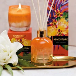 Stoneglow Infusion Adventure Saffron & Bergamot Reed Diffuser -Yankee Candle Shop 70492 stoneglow infusion adventure reed diffuser lifestyle 1