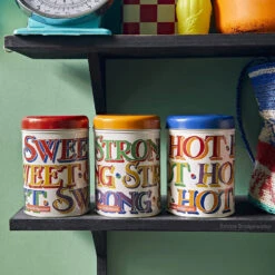 Emma Bridgewater Brighter World Set Of Three Round Caddies -Yankee Candle Shop bri2900 emma bridgewater brighter world set of three round caddies ls 3