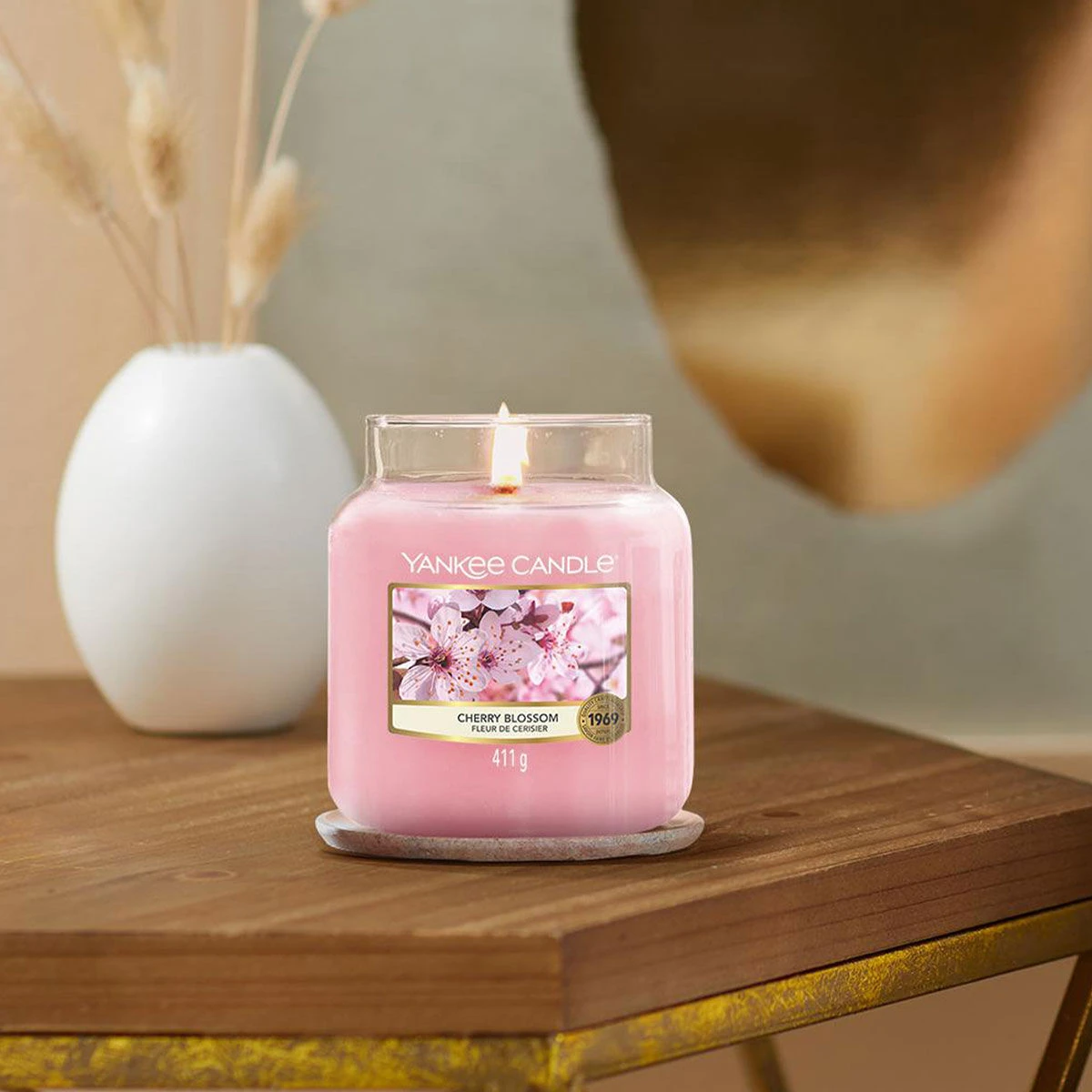 Yankee Candle Cherry Blossom Medium Jar Candle 4 Yankee Candle Cherry Blossom Medium Jar Candle - Image 2