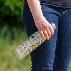 Eco Chic Green Wild Birds 500ml Thermal Drinks Bottle -Yankee Candle Shop eco chic thermal bottle lifestyle 2