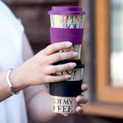 Emma Bridgewater Black Toast Rice Husk Travel Cup -Yankee Candle Shop elite emma bridgewater rainbow toast black toast rice husk travel cup lifestyle m 1