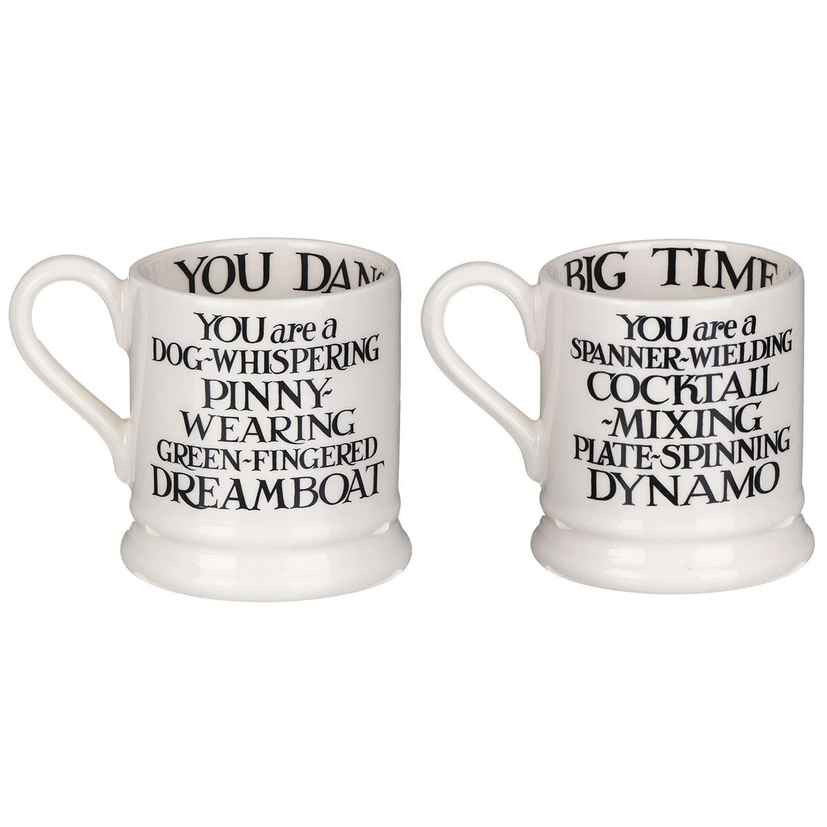 Emma Bridgewater Black Toast King Of Cool & Queen Of Rock Set Of Two Half Pint Mugs 9 Emma Bridgewater Black Toast King Of Cool & Queen Of Rock Set Of Two Half Pint Mugs - Image 7