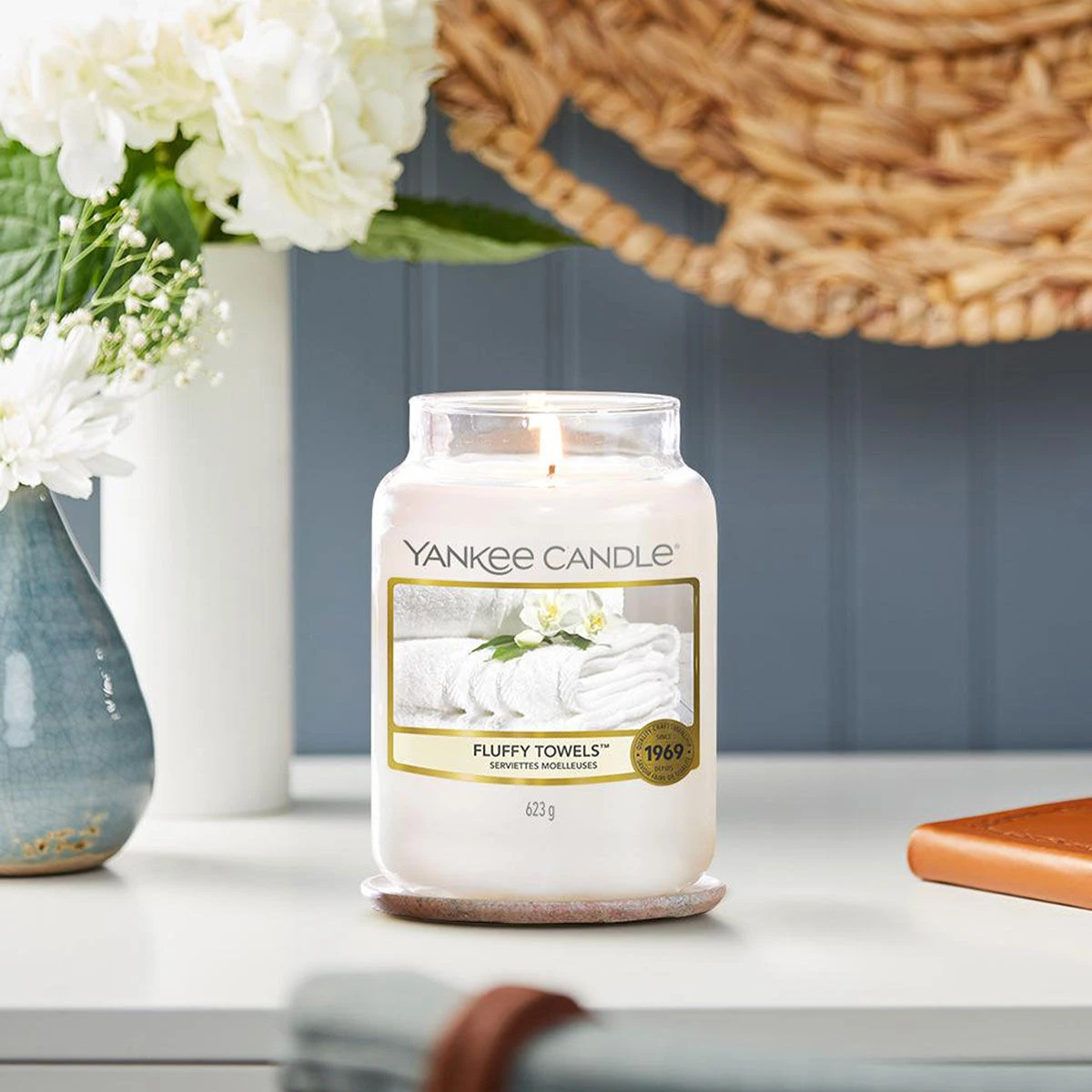 Yankee Candle Fluffy Towels Large Jar Candle 3 Yankee Candle Fluffy Towels Large Jar Candle