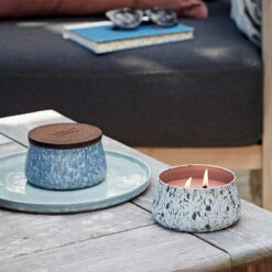 Yankee Candle Ocean Hibiscus Medium Outdoor Candle -Yankee Candle Shop fresh rain ocean hibiscus