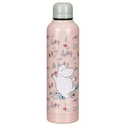 Moomin Pink Metal Water Bottle