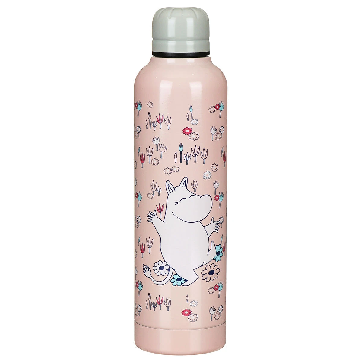 Moomin Pink Metal Water Bottle 3 Moomin Pink Metal Water Bottle