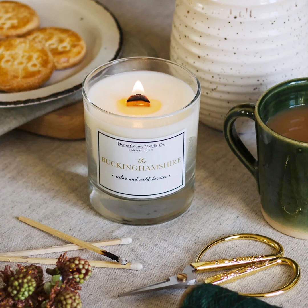 Home County Candle Co. The Buckinghamshire - Cedar & Wild Berries Soy Candle 6 Home County Candle Co. The Buckinghamshire - Cedar & Wild Berries Soy Candle - Image 4