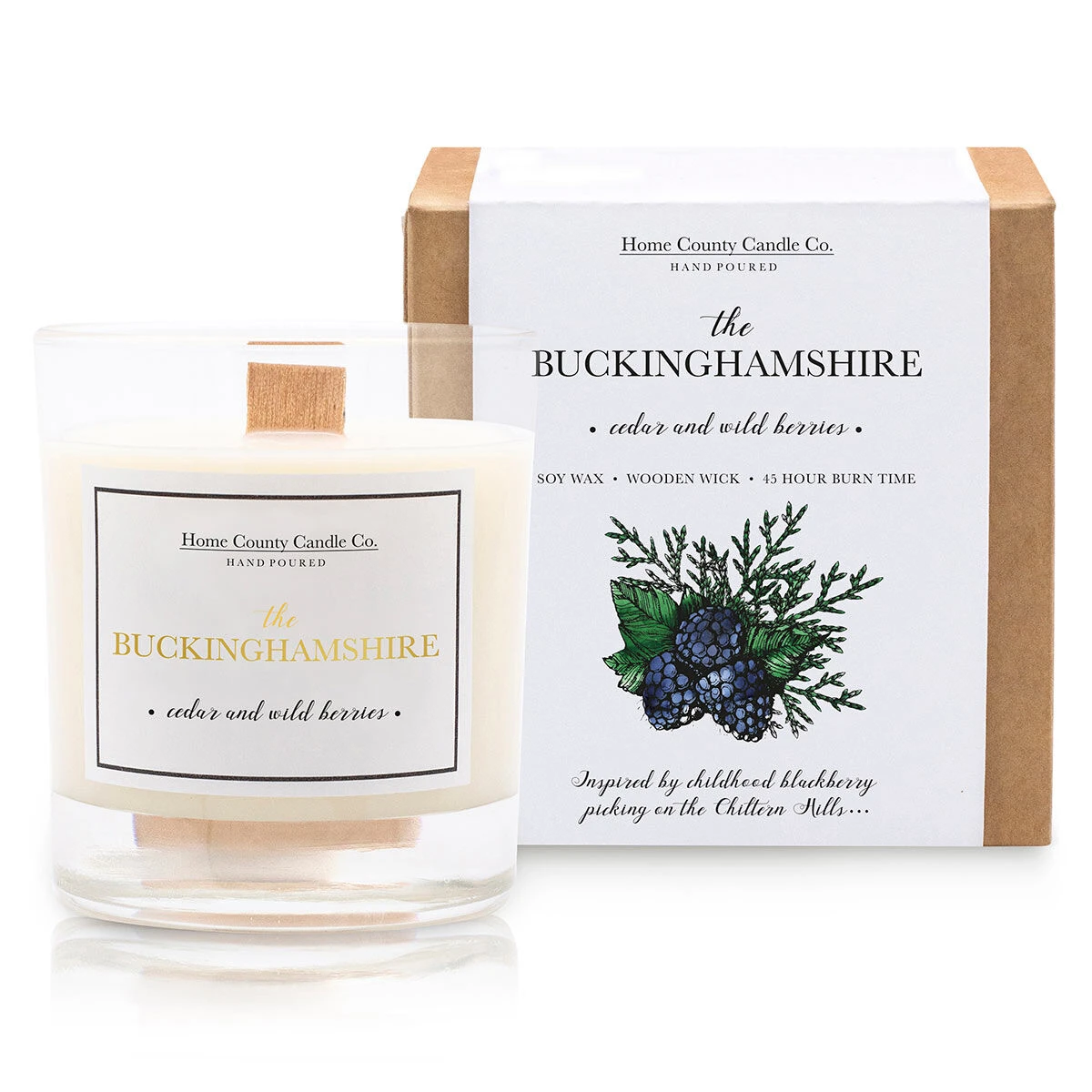 Home County Candle Co. The Buckinghamshire - Cedar & Wild Berries Soy Candle 3 Home County Candle Co. The Buckinghamshire - Cedar & Wild Berries Soy Candle