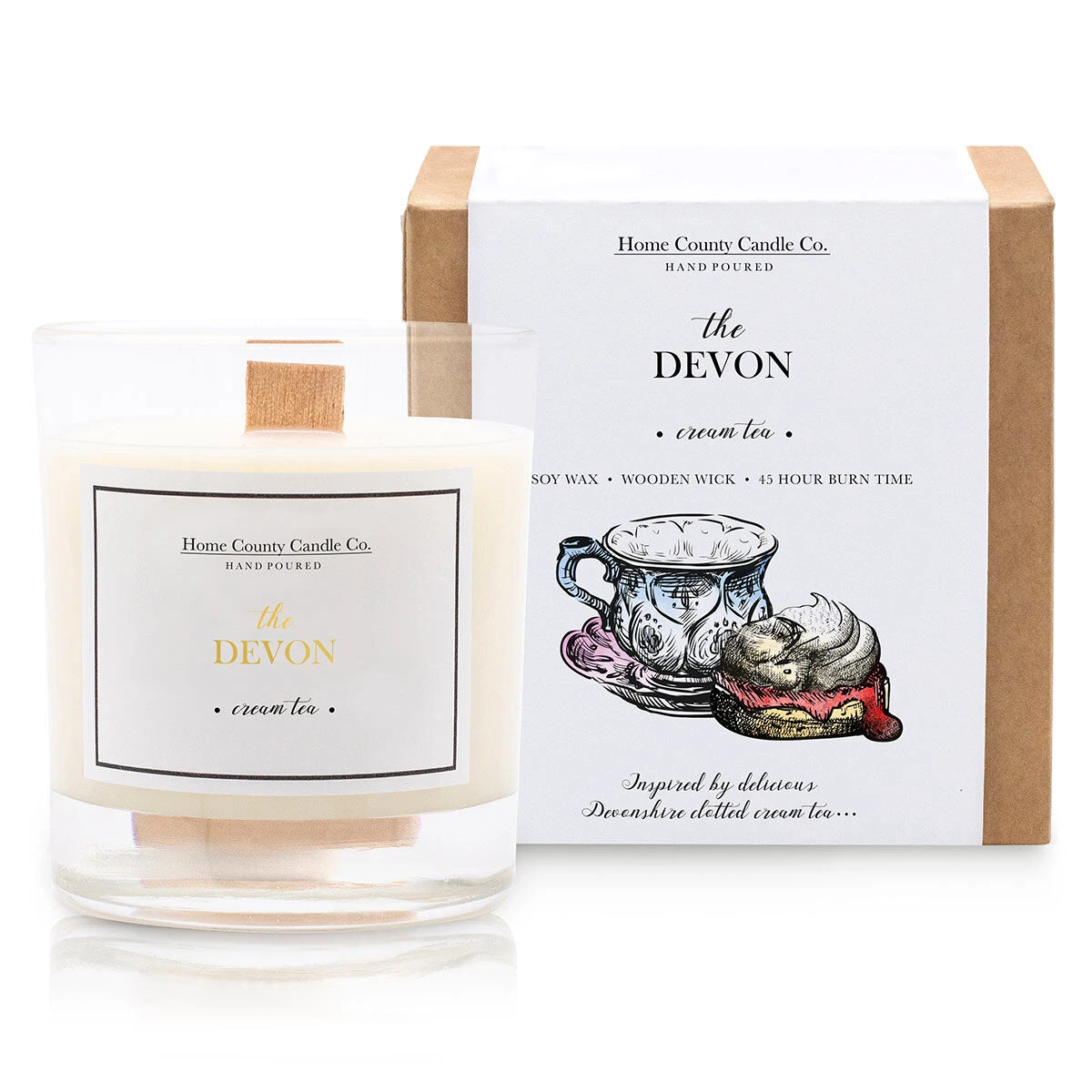 Home County Candle Co. The Devon - Cream Tea Soy Candle 3 Home County Candle Co. The Devon - Cream Tea Soy Candle