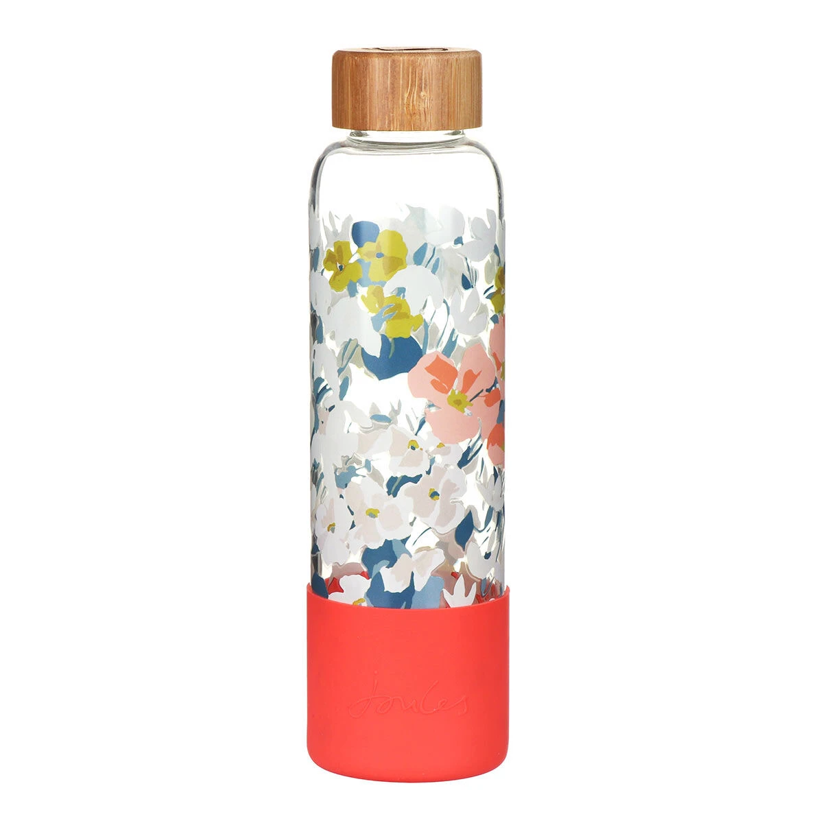 Joules Floral Print Glass Water Bottle 3 Joules Floral Print Glass Water Bottle