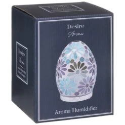 Desire Blue Flower Mosaic Egg Colour Changing Aroma Humidifier 8 Desire Blue Flower Mosaic Egg Colour Changing Aroma Humidifier -Yankee Candle Shop lesser and pavey lp47497 desire blue flower humidifier 2