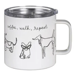 Kate Spade New York Dog Party Stainless Steel Travel Coffee Mug With Handle 9 Kate Spade New York Dog Party Stainless Steel Travel Coffee Mug With Handle -Yankee Candle Shop lifeguard press 222643 kate spade dog party stainless steel travel coffee mug 3