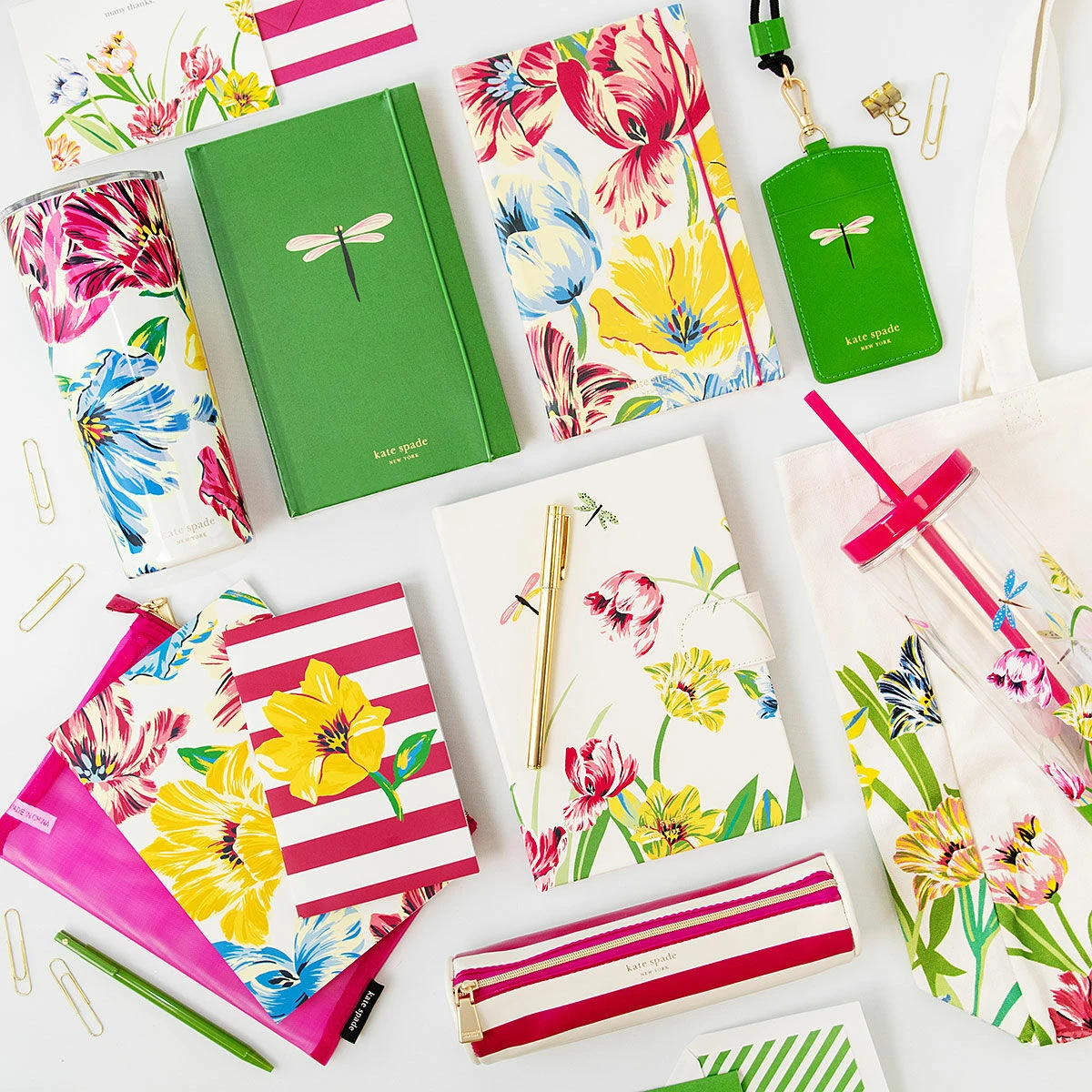 Kate Spade New York Painted Tulips Stainless Steel Tumbler 7 Kate Spade New York Painted Tulips Stainless Steel Tumbler - Image 5