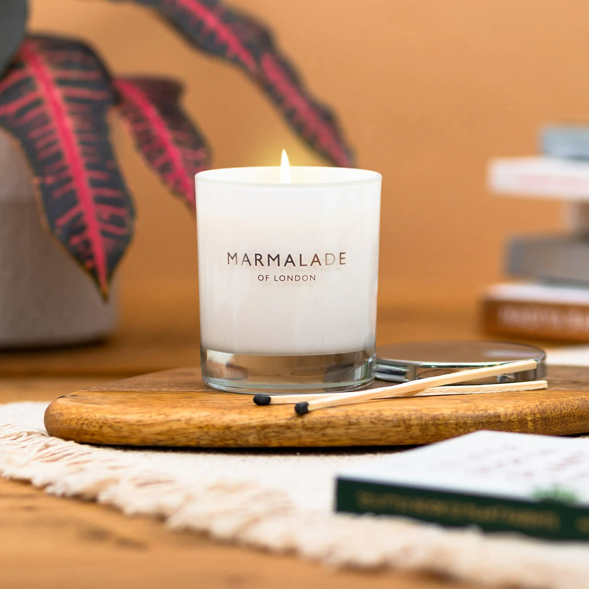 Marmalade Of London Cashmere & Cocoa 230g Luxury Glass Soy Candle 4 Marmalade Of London Cashmere & Cocoa 230g Luxury Glass Soy Candle - Image 2