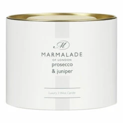 Marmalade Of London Prosecco & Juniper 400g 3 Wick Glass Soy Candle -Yankee Candle Shop marmalade of london 13283 prosecco juniper 400g 3 wick glass candle 4