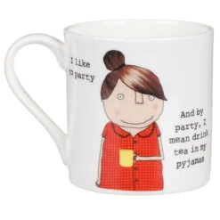 Rosie Made A Thing I Like To Party Mug -Yankee Candle Shop mclaggan rosie made a thing qrh37 i like to party mug 02