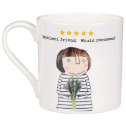 Rosie Made A Thing Excellent Friend. Would Recommend. Mug -Yankee Candle Shop mclaggan rosie made a thing qrh53 excellent friend would recommend mug 02 1