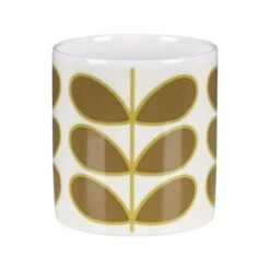 Orla Kiely Linear Stem Olive Large Mug -Yankee Candle Shop mclaggan smith orla kiely msqok169 linear stem olive large mug 02