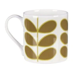 Orla Kiely Linear Stem Olive Large Mug -Yankee Candle Shop mclaggan smith orla kiely msqok169 linear stem olive large mug 03