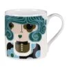 Orla Kiely Dee Dee Teal Large Mug -Yankee Candle Shop mclaggan smith orla kiely msqok170 dee dee teal large mug 01