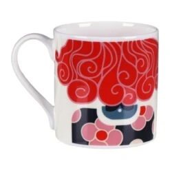 Orla Kiely Dee Dee Red Large Mug -Yankee Candle Shop mclaggan smith orla kiely msqok171 dee dee red large mug 03