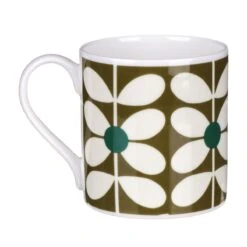 Orla Kiely 60’s Stem Olive Large Mug -Yankee Candle Shop mclaggan smith orla kiely msqok173 60s stem olive large mug 03