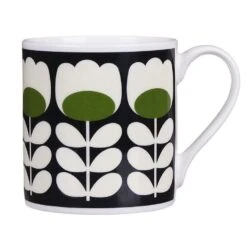 Orla Kiely Green Tulip Stem Large Mug