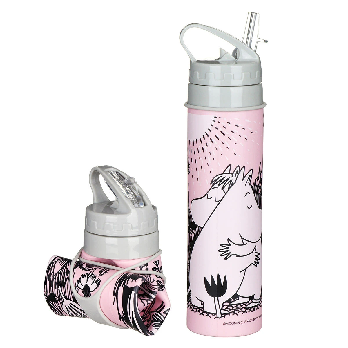 House Of Disaster Moomin Love Foldable Water Bottle 2 House Of Disaster Moomin Love Foldable Water Bottle