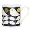 Orla Kiely Navy Early Bird Large Mug -Yankee Candle Shop orla kiely qok110 early bird navy mug boxed 01