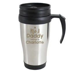 Personalised No.1 Daddy Travel Mug 8 Personalised No.1 Daddy Travel Mug -Yankee Candle Shop p0104m30 personalised no.1 daddy travel mug 2