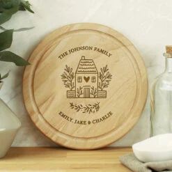 Personalised HOME Round Chopping Board 13 Personalised HOME Round Chopping Board -Yankee Candle Shop p011508 pmc personalised home round chopping board 1