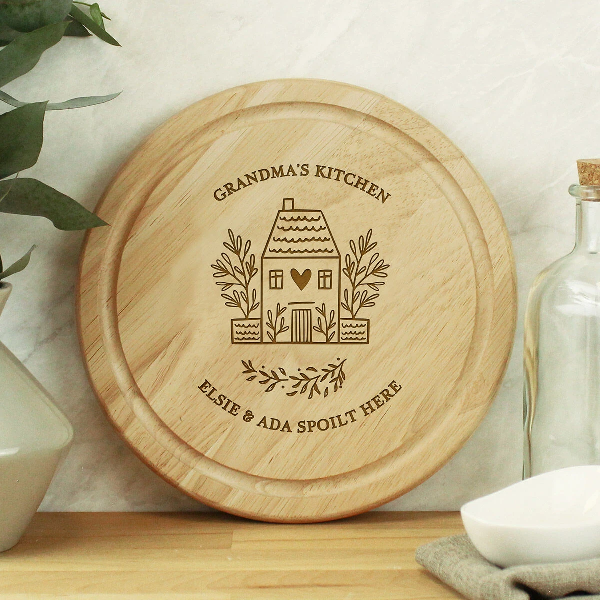 Personalised HOME Round Chopping Board 5 Personalised HOME Round Chopping Board - Image 3