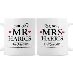 Personalised Mr & Mrs Mug Set 7 Personalised Mr & Mrs Mug Set -Yankee Candle Shop p0805b38 1