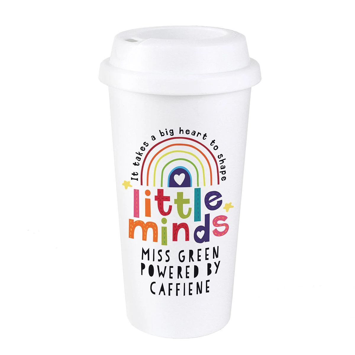Personalised Teacher ‘Shape Little Minds’ Travel Mug 6 Personalised Teacher ‘Shape Little Minds’ Travel Mug - Image 4