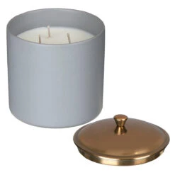 Paddywax Hygge 425g 3 Wick Vetiver & Cardamom Grey Ceramic Soy Candle 9 Paddywax Hygge 425g 3 Wick Vetiver & Cardamom Grey Ceramic Soy Candle -Yankee Candle Shop paddywax hy1501eu large hygge candle 2