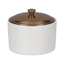 Paddywax Hygge 141g Tobacco & Vanilla White Ceramic Soy Candle