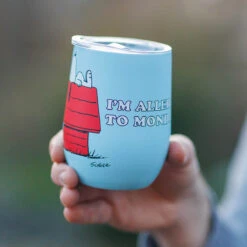 House Of Disaster Peanuts ‘I’m Allergic To Mondays’ Travel Tumbler -Yankee Candle Shop peacupmo house of disaster peanuts im allergic to mondays travel tumbler lifestyle1