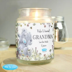 Me To You Personalised Floral Large Scented Jar Candle -Yankee Candle Shop pmc personalised p0512ae37 me to you floral jar scented jar candle 04