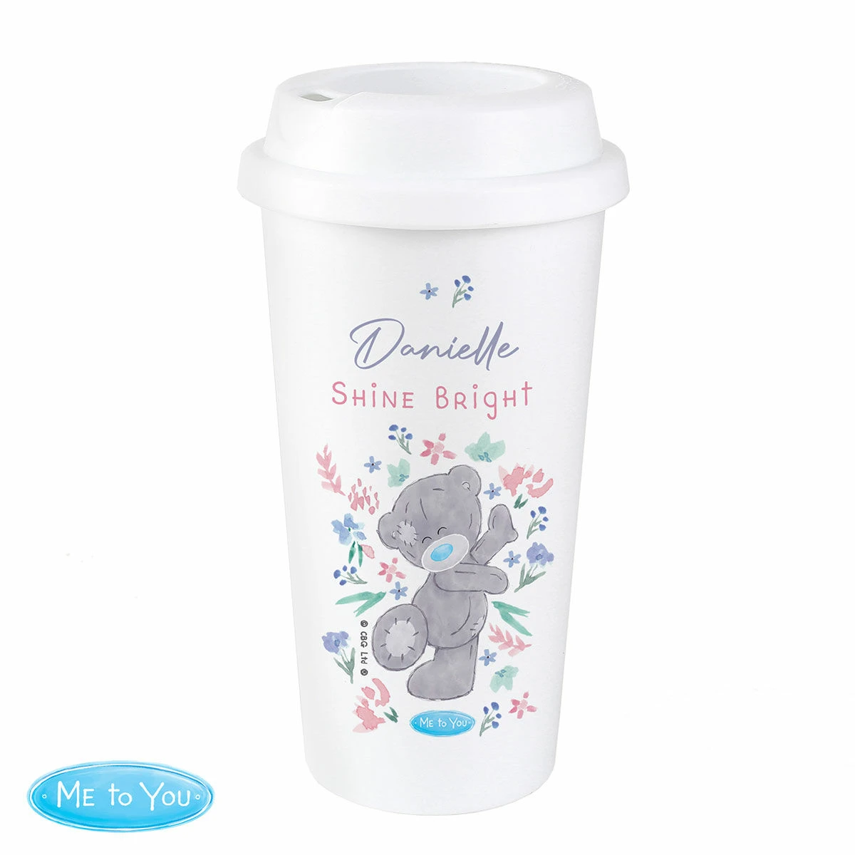 Me To You Personalised Floral Travel Mug 4 Me To You Personalised Floral Travel Mug - Image 2