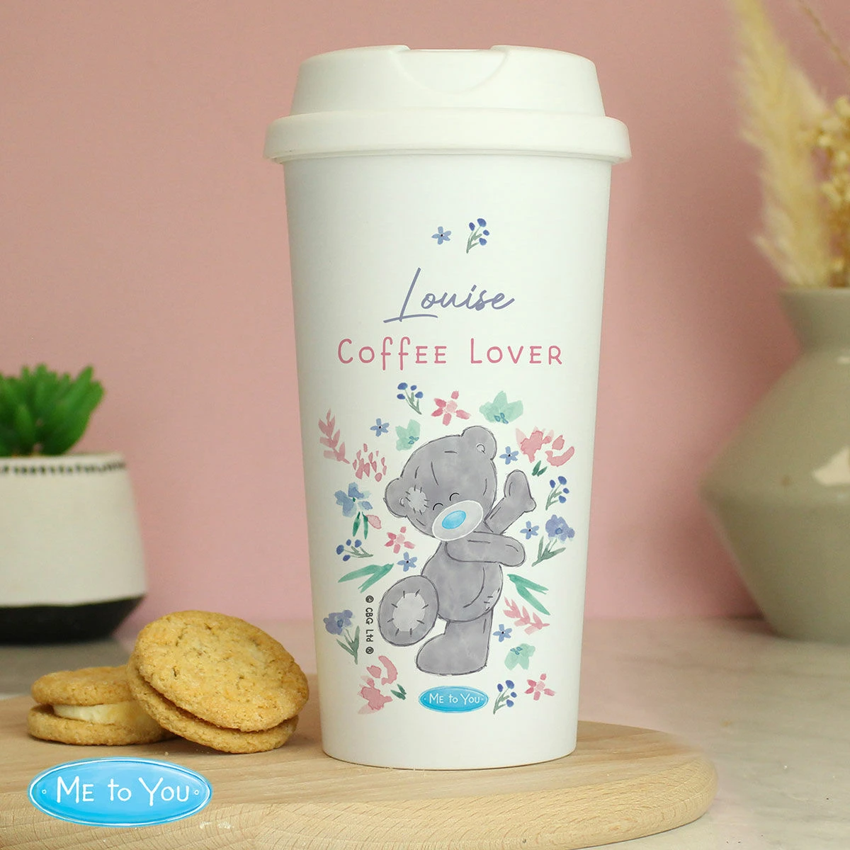 Me To You Personalised Floral Travel Mug 6 Me To You Personalised Floral Travel Mug - Image 4