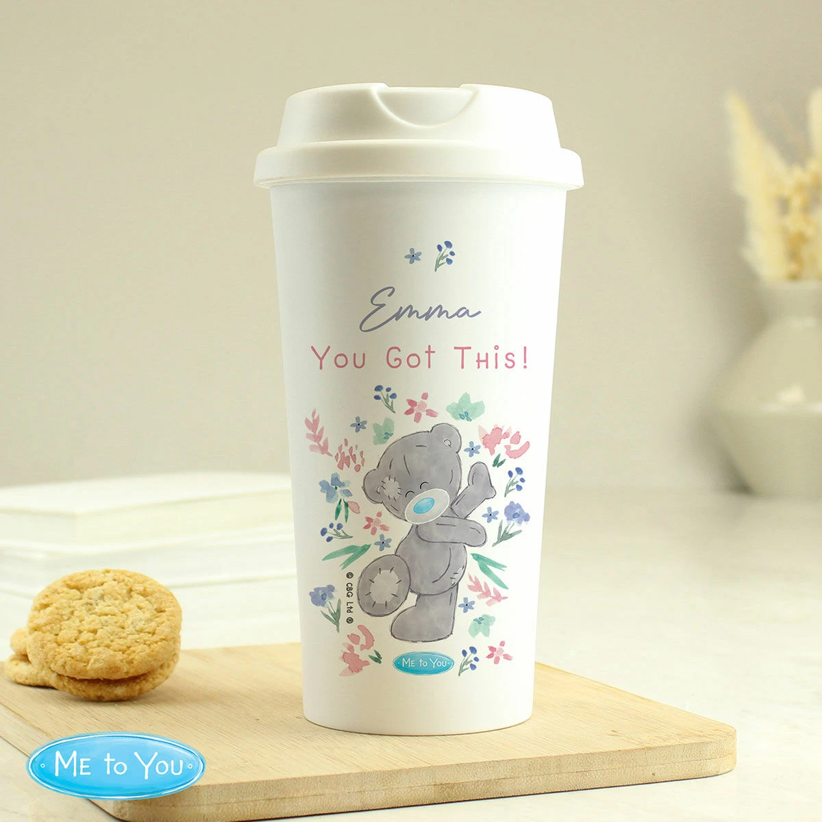 Me To You Personalised Floral Travel Mug 7 Me To You Personalised Floral Travel Mug - Image 5